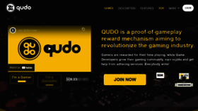 What Qudo.io website looked like in 2021 (2 years ago)