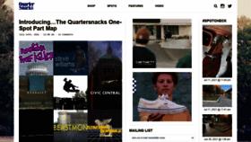 What Quartersnacks.com website looked like in 2021 (2 years ago)
