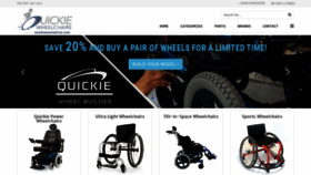 What Quickie-wheelchairs.com website looked like in 2021 (2 years ago)