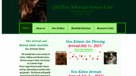 What Quivivesiberians.com website looked like in 2021 (2 years ago)