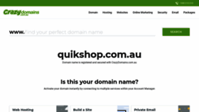 What Quikshop.com.au website looked like in 2021 (2 years ago)