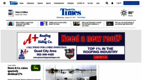 What Qctimes.net website looked like in 2021 (2 years ago)