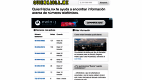 What Quienhabla.mx website looked like in 2021 (2 years ago)