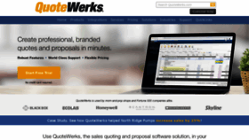 What Quotewerks.com website looked like in 2021 (2 years ago)