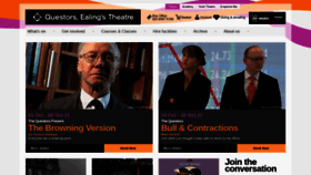 What Questors.org.uk website looked like in 2021 (5 years ago)
