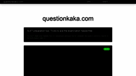 What Questionkaka.com website looked like in 2021 (2 years ago)