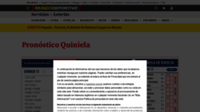 What Quiniela.mundodeportivo.com website looked like in 2021 (2 years ago)