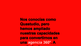 What Quastudio.com website looked like in 2021 (3 years ago)