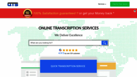 What Quicktranscriptionservice.com website looked like in 2021 (2 years ago)