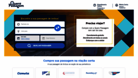 What Queropassagem.com.br website looked like in 2021 (2 years ago)