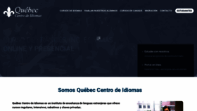 What Quebecidiomas.com website looked like in 2021 (2 years ago)