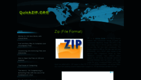 What Quickzip.org website looked like in 2021 (2 years ago)