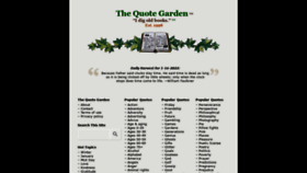 What Quotegarden.com website looked like in 2022 (2 years ago)
