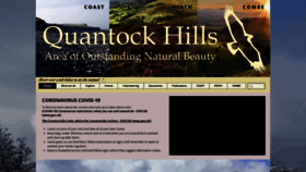 What Quantockhills.com website looked like in 2022 (2 years ago)