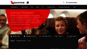 What Qantas.com.au website looked like in 2022 (2 years ago)