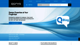 What Qorvo.com website looked like in 2022 (2 years ago)