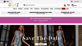 What Quizclothing.co.uk website looked like in 2022 (2 years ago)