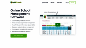 What Quickschools.com website looked like in 2022 (2 years ago)