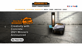 What Quikrete.com website looked like in 2022 (2 years ago)