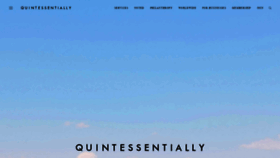 What Quintessentially.com website looked like in 2022 (2 years ago)