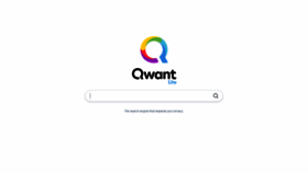 What Qwant.com website looked like in 2022 (2 years ago)