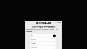 What Queenspark.com website looked like in 2022 (2 years ago)