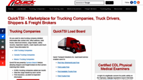 What Quicktransportsolutions.com website looked like in 2022 (2 years ago)