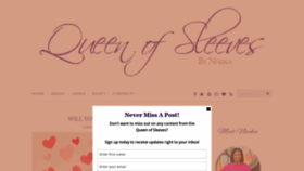 What Queenofsleeves.com website looked like in 2022 (2 years ago)