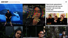 What Queervanity.com website looked like in 2022 (3 years ago)