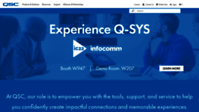 What Qsc.com website looked like in 2022 (1 year ago)