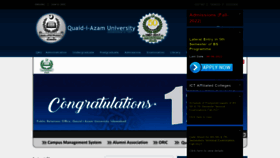 What Qau.edu.pk website looked like in 2022 (1 year ago)
