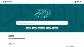 What Quran.com website looked like in 2022 (1 year ago)