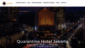 What Quarantinehotelsjakarta.com website looked like in 2022 (1 year ago)