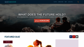 What Quizgroove.com website looked like in 2022 (3 years ago)