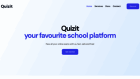 What Quizit.online website looked like in 2022 (1 year ago)