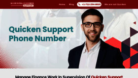 What Quickensupporthelpnumber.com website looked like in 2022 (1 year ago)