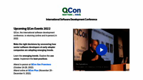 What Qconnewyork.com website looked like in 2022 (1 year ago)