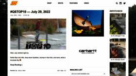 What Quartersnacks.com website looked like in 2022 (1 year ago)