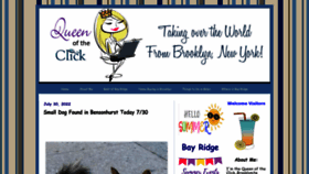 What Queenoftheclick.com website looked like in 2022 (1 year ago)