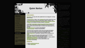 What Quinnnorton.com website looked like in 2022 (1 year ago)