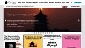 What Qigonginstitute.org website looked like in 2022 (1 year ago)