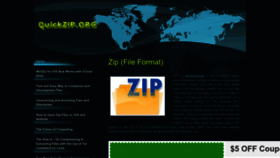 What Quickzip.org website looked like in 2022 (1 year ago)