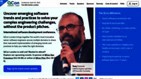 What Qconlondon.com website looked like in 2022 (1 year ago)