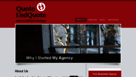 What Quoteendquote.ca website looked like in 2022 (1 year ago)