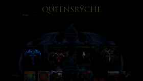 What Queensryche.com website looked like in 2022 (1 year ago)