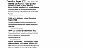 What Questions-papers.in website looked like in 2022 (1 year ago)