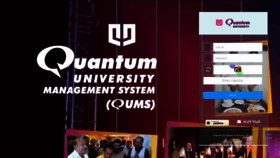 What Qums.quantumuniversity.edu.in website looked like in 2022 (1 year ago)