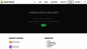 What Qurancentral.com website looked like in 2022 (1 year ago)