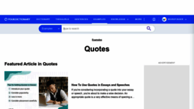 What Quotes.yourdictionary.com website looked like in 2022 (1 year ago)