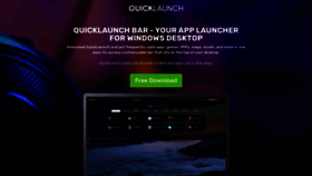 What Quicklaunchapp.com website looked like in 2022 (1 year ago)